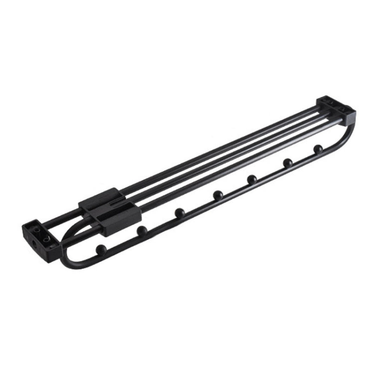 Wardrobe Hardware Push-Pull Hanging Rod Clothes Rail, Y02 Extendable 12 inches, Y02 Extendable 14 inches, Y02 Extendable 16 inches, Y01 Iron Head 10 inches, Y01 Iron Head 12 inches, Y01 Iron Head 14 inches, Y01 Iron Head 16 inches                      ... Y03 Black 16 inches 7 beads