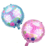 5 PCS Round White Swan Aluminum Balloon Birthday Party Decoration Toy, 18 inches