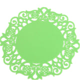 10 PCS Lace Flower Hot Coaster Silicone Cup Pad Slip Insulation Pad Cup Mat Pad Hot Drink Holder