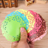 10 PCS Lace Flower Hot Coaster Silicone Cup Pad Slip Insulation Pad Cup Mat Pad Hot Drink Holder