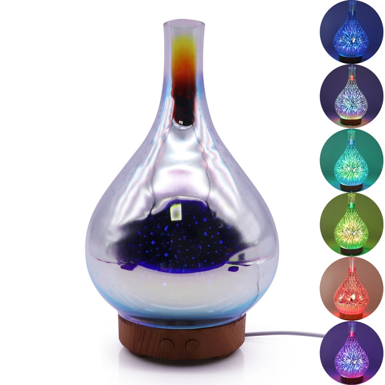 STB-XB10 3D Fireworks 7 Colors LED Night Light Air Humidifier Aroma Essential Oil Diffuser Mist Maker, US Plug, EU Plug, UK Plug, AU Plug