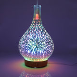 STB-XB10 3D Fireworks 7 Colors LED Night Light Air Humidifier Aroma Essential Oil Diffuser Mist Maker, US Plug, EU Plug, UK Plug, AU Plug