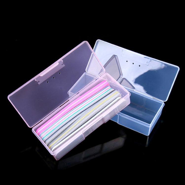 Plastic Transparent Nail Manicure Tools Storage Box