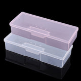 Plastic Transparent Nail Manicure Tools Storage Box