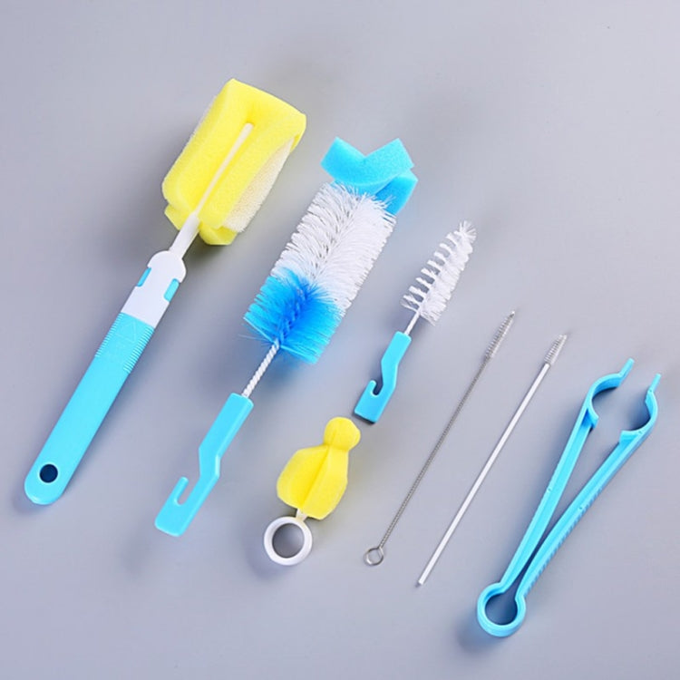 7PCS/Set Bottle Sponge Cleaning Brush Tools Straw Brush Set