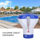 5 Inch Pool Thermometer Floating Water Pill Impetuous Pool Disinfection Automatic Drug Dispenser Pool Accessories, Style 1