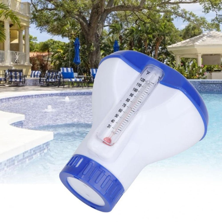5 Inch Pool Thermometer Floating Water Pill Impetuous Pool Disinfection Automatic Drug Dispenser Pool Accessories, Style 1