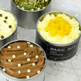 Deep Round Skylight Transparent Window Top Cover Tin Box Food Tea Can Baking Cake Box, 9cm x 9cm x 6cm