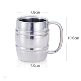 Stainless Steel Beer Cup Mugs Outdoor Camping Western Tea Coffee Cup Insulated Portable Water Cup Drinkware with Handle, Outdoor Beer Cup