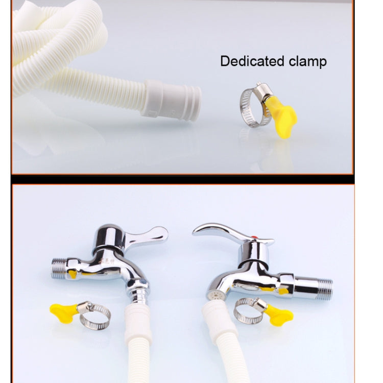 18mm Diameter Plastic Drain Pipe Water Outlet Extension Hose with Clamp for Semi-automatic Washing Machine / Air Conditioner, 1m Length, 2m Length, 3m Length, 4m Length, 5m Length