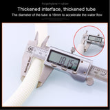 18mm Diameter Plastic Drain Pipe Water Outlet Extension Hose with Clamp for Semi-automatic Washing Machine / Air Conditioner, 1m Length, 2m Length, 3m Length, 4m Length, 5m Length