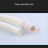 18mm Diameter Plastic Drain Pipe Water Outlet Extension Hose with Clamp for Semi-automatic Washing Machine / Air Conditioner, 1m Length, 2m Length, 3m Length, 4m Length, 5m Length