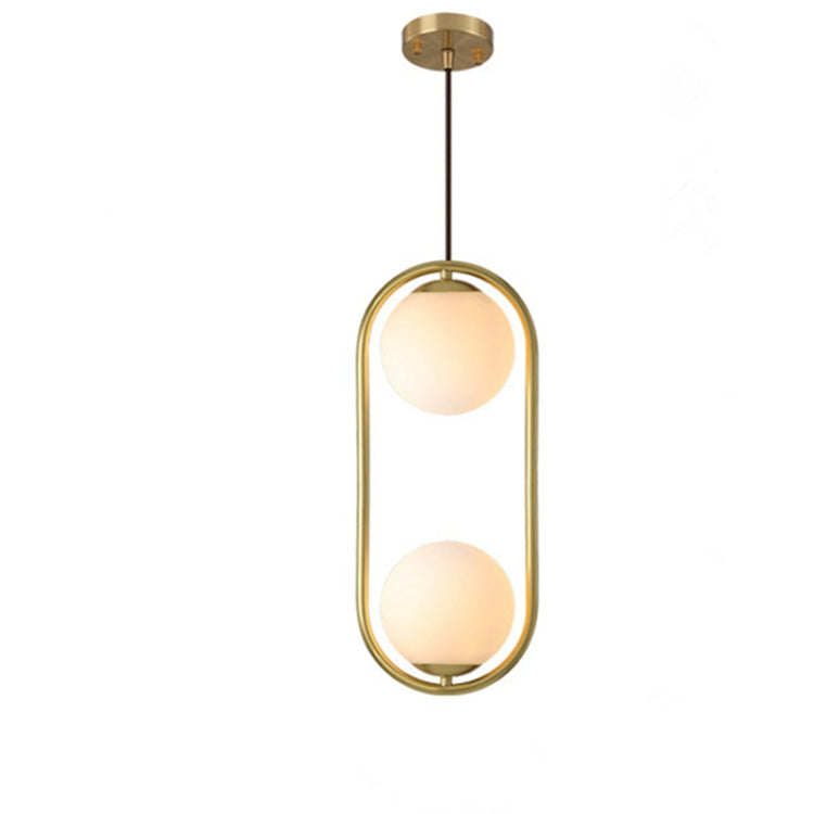 Restaurant Chandelier Single Head Creative Personality Simple Modern Copper Lamp, without Light Source Round A1, with 5W Warm Light Round A1, with 5W White Light Round A1, with 5W Neutral Light Round A1, with 5W Three-Color Light Round A1         ...