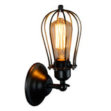 Retro Double Head Grapefruit Wrought Iron Antique Restaurant Corridor Aisle LED Wall Lamp, without Light Source, with Edison LED 4W, with Edison Tungsten Wire 40W