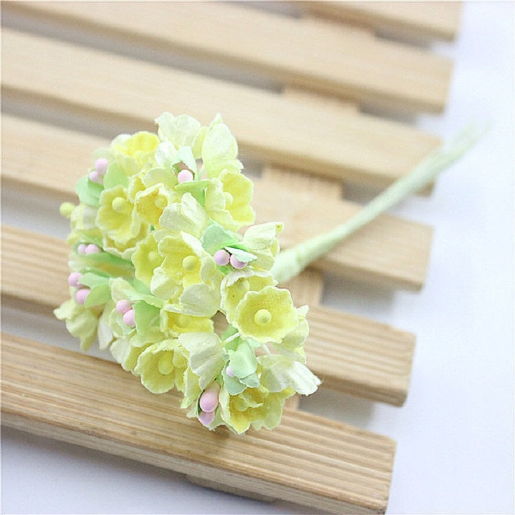 5 Branches DIY Hand-simulated Plum Mini Flocking Cloth Lucky Flower