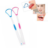 2 PCS Tongue Coating Cleaning Scraper To Remove Bad Breath Tongue Brush Random Color Delivery Default Title
