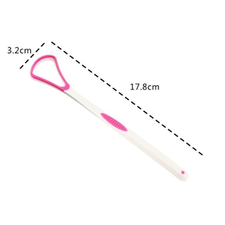 2 PCS Tongue Coating Cleaning Scraper To Remove Bad Breath Tongue Brush Random Color Delivery