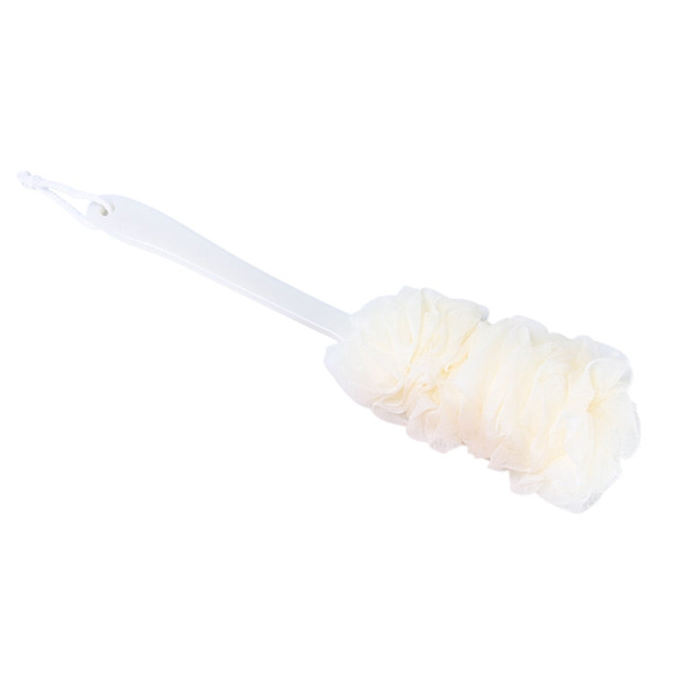 Thick Non-slip Long Handle Bath Brush Bath Rub Beige
