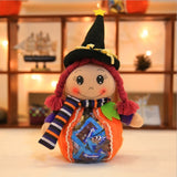 Halloween Cute Cartoon Transparent Plastic Bags Party Decorations Halloween Candy Backpack, 01, 02, 03