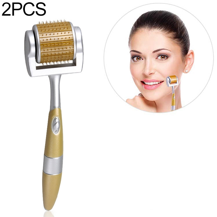 2 PCS ZGTS192 Titanium Alloy Microneedle Facial Repair Nano Roller Instrument, 0.2MM, 0.25MM, 0.3MM, 0.5MM, 0.75MM, 1.0MM, 1.5MM, 2.0MM, 2.5MM, 3.0MM 0.25MM