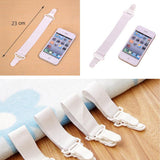 4 PCS Non Slip Elastic Band Sheet Clips, Sheet Clips