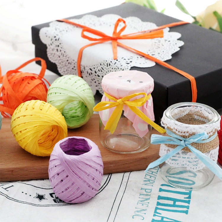20M Paper Rope Raffia Ribbon Natural Lace Rope Gift Box Wrapping DIY Decoration