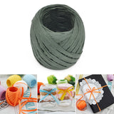 20M Paper Rope Raffia Ribbon Natural Lace Rope Gift Box Wrapping DIY Decoration Dark Green
