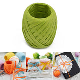 20M Paper Rope Raffia Ribbon Natural Lace Rope Gift Box Wrapping DIY Decoration Grass Green