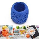 20M Paper Rope Raffia Ribbon Natural Lace Rope Gift Box Wrapping DIY Decoration Blue