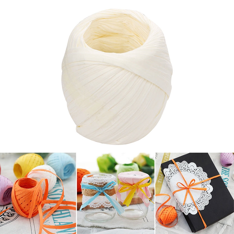 20M Paper Rope Raffia Ribbon Natural Lace Rope Gift Box Wrapping DIY Decoration Black