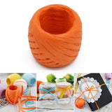 20M Paper Rope Raffia Ribbon Natural Lace Rope Gift Box Wrapping DIY Decoration Champagne powder