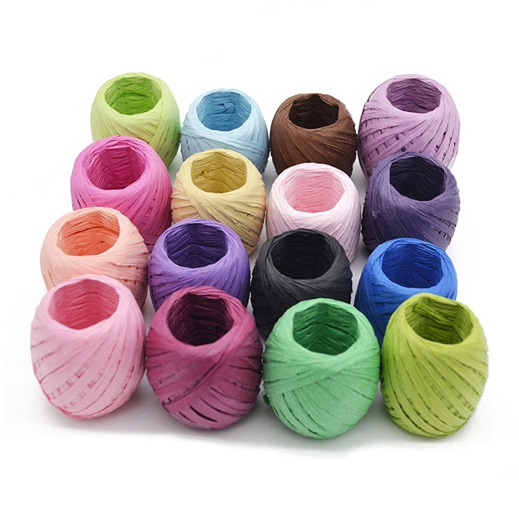 20M Paper Rope Raffia Ribbon Natural Lace Rope Gift Box Wrapping DIY Decoration