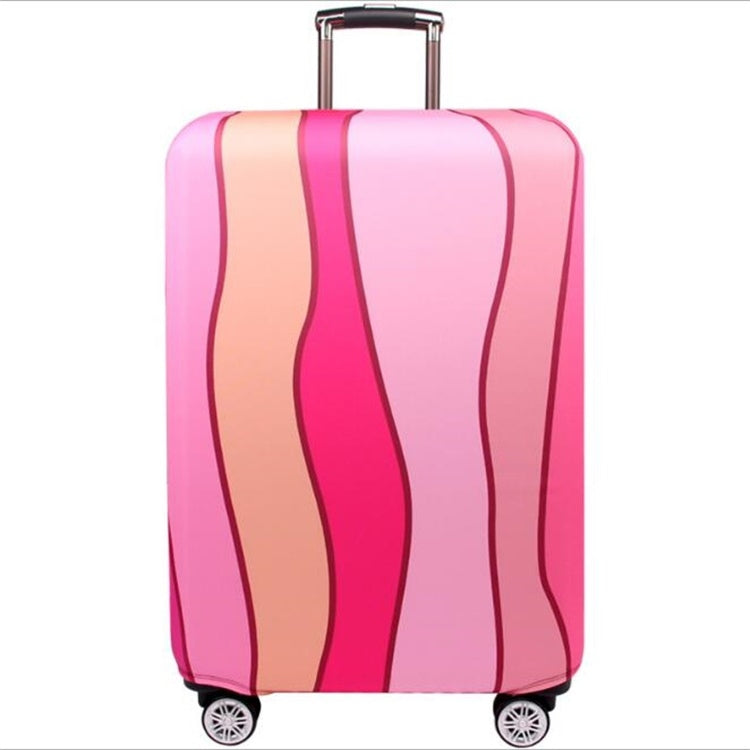 Travel Abrasion-resistant Elastic Luggage Protective Cover Suitcase Dust Covers, 18-21 inch, 22-24 inch, 25-28 inch, 29-32 inch 25-28 inch Pink Ripple