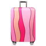 Travel Abrasion-resistant Elastic Luggage Protective Cover Suitcase Dust Covers, 18-21 inch, 22-24 inch, 25-28 inch, 29-32 inch 29-32 inch Pink Ripple