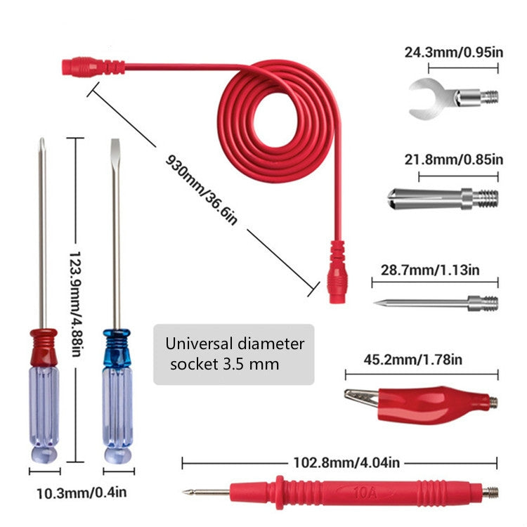 ANENG PT1020+ Multimeter Table Pen Multifunctional Interchangeable Needle Table Pen Electronic Repair Tool Kits, 18 in 1 - Zen Craft