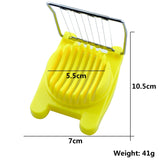 2 PCS Multifunctional Stainless Steel Egg Preserved Egg Slicer Fancy Splitter Kitchen Supplies Egg Cutting Tools