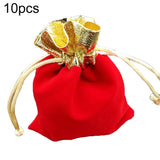 Velvet Bag Jewelry Storage Bag Christmas New Year Holiday Blessing Bag, 7x9cm, 10x12cm, 12x15cm