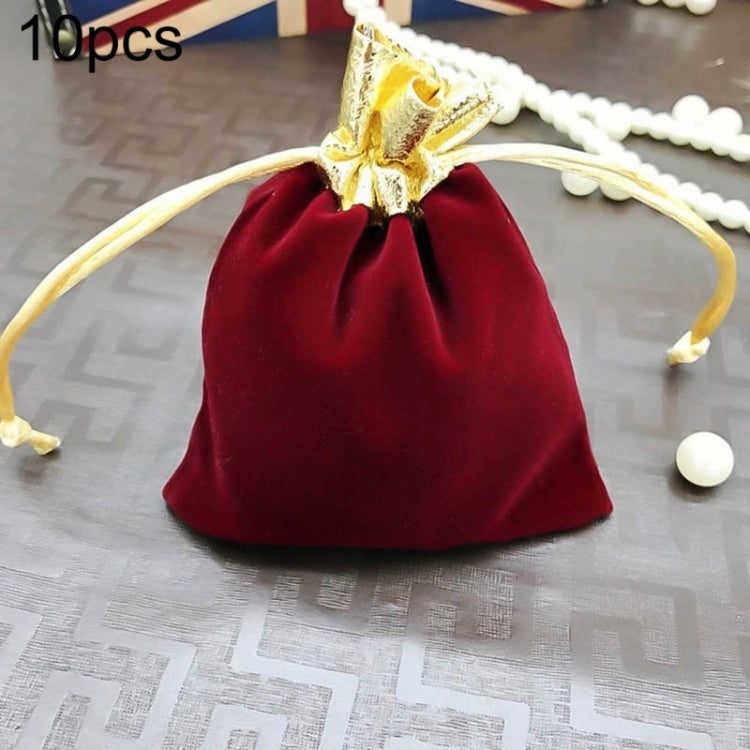Velvet Bag Jewelry Storage Bag Christmas New Year Holiday Blessing Bag, 7x9cm, 10x12cm, 12x15cm