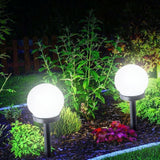 2 PCS Waterproof Outdoor Bulb Solar Ground Light Lawn Landscape Decoration Default Title
