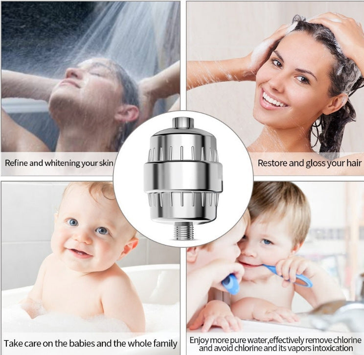 10-15 Layer Activated Carbon Bathroom Shower Filter Bathing Water Filter Purifier Water Shower Set, Activated Carbon Filter