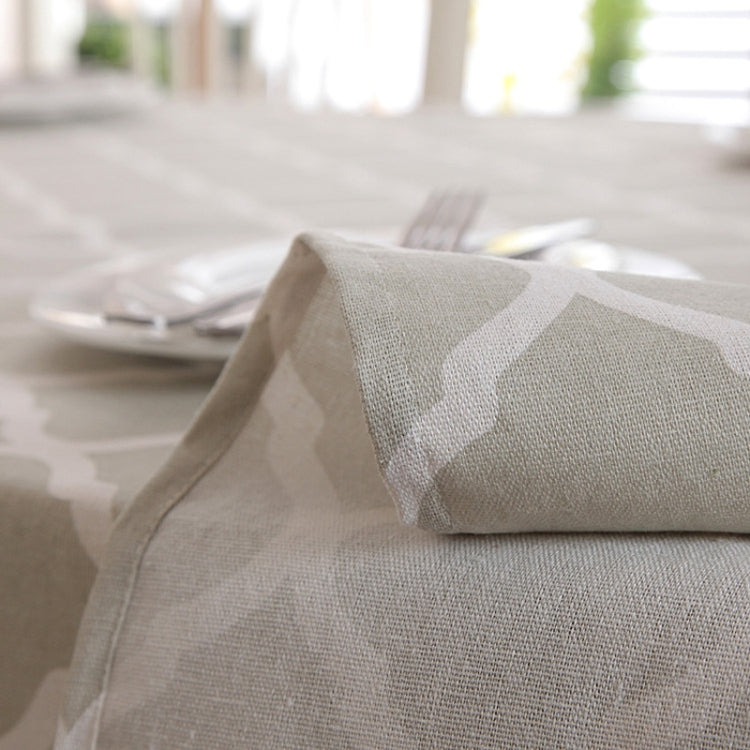 Cotton and Geometric Rhombus Gray LaceTablecloth, 60x60cm, 70x70cm, 90x90cm, 100x140cm, 120x120cm, 140x140cm, 90x150cm, 140x160cm, 120x160cm, 140x180cm, 130x180cm, 140x200cm, 140x220cm, 140x250cm