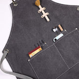 Barbecue Cooking Bartender Antifouling Thick Canvas Apron