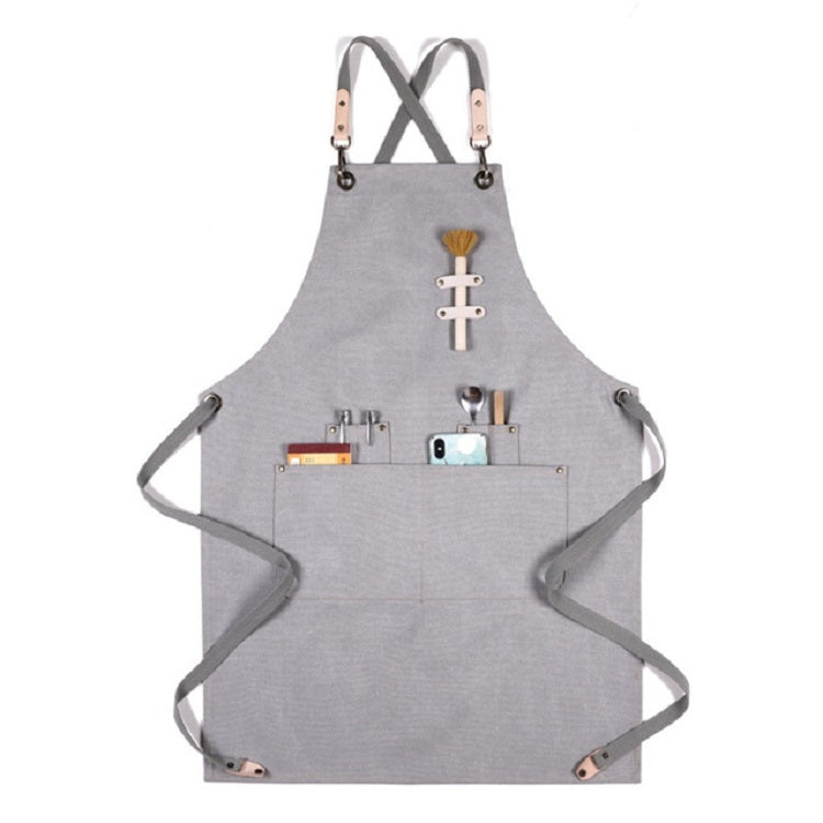 Barbecue Cooking Bartender Antifouling Thick Canvas Apron