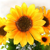 2 PCS Creative Elegant Artificial Bouquet Sunflower Wedding Party Decoration, Sunflower Sunflower