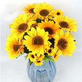 2 PCS Creative Elegant Artificial Bouquet Sunflower Wedding Party Decoration, Sunflower
