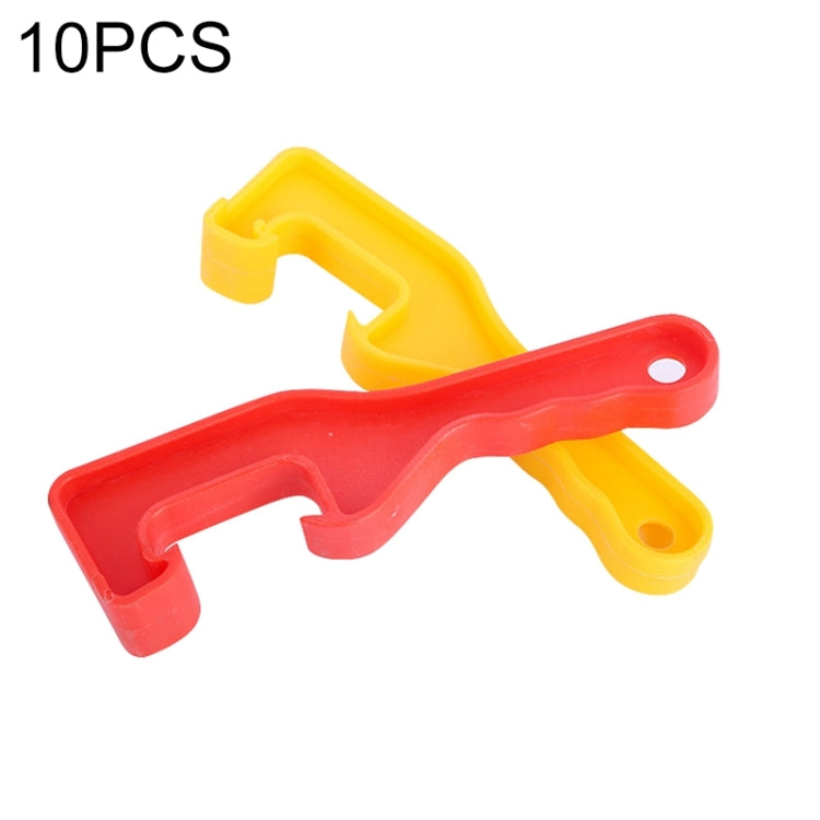 10 PCS Waterproof ABS Bucket Opener Thicken Paint Bucket Open Cover Wrench Tool, Random Color Delivery Default Title