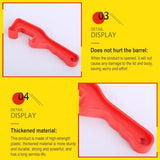 10 PCS Waterproof ABS Bucket Opener Thicken Paint Bucket Open Cover Wrench Tool, Random Color Delivery