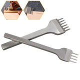 4 in 1 White Steel Diamond Boring Punching Stitching Tool DIY Leather Punch Tool Set, 3mm