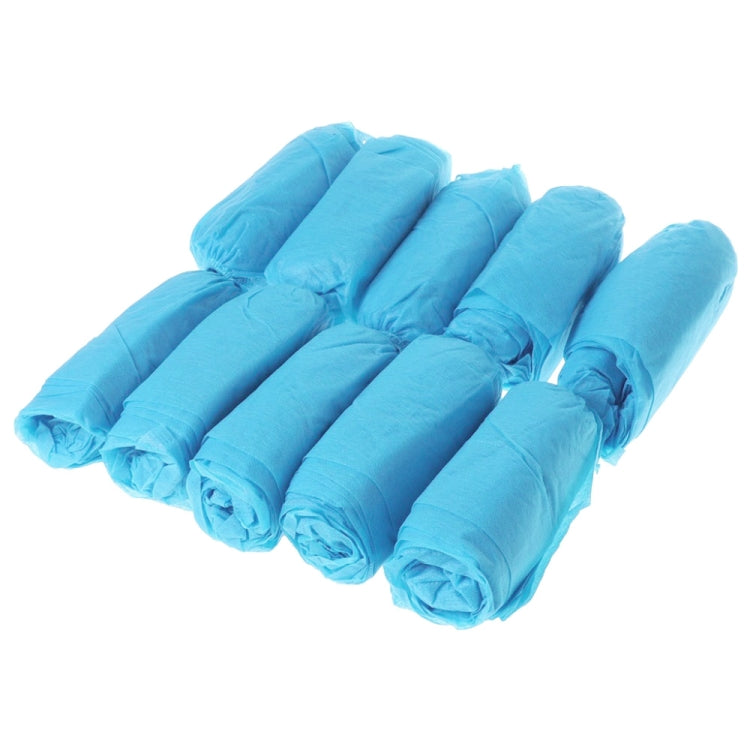 100 PCS Disposable Shoe Covers Indoor Cleaning Floor Non-Woven Fabric Overshoes, Non-Woven Fabric Overshoes