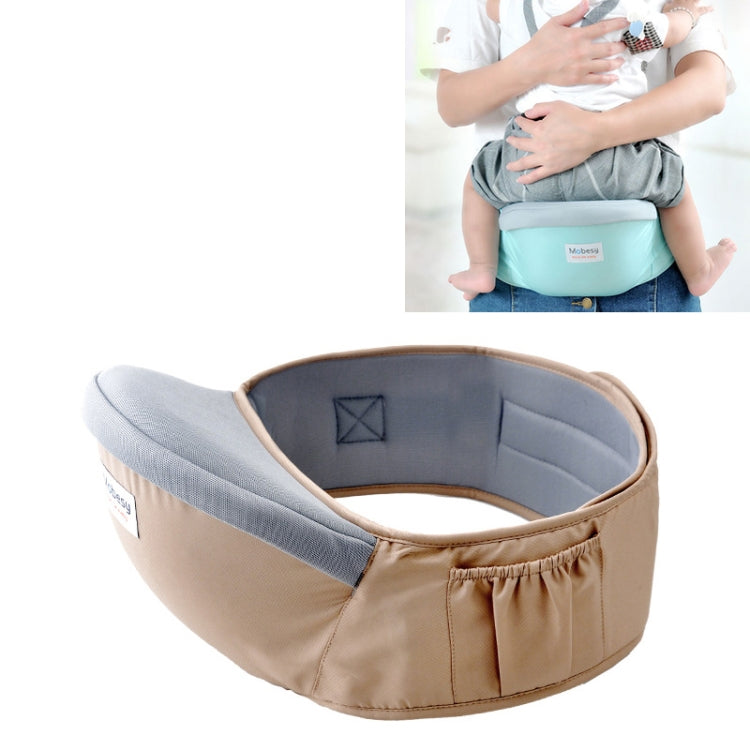 Waist belt Baby Carrier Waist Stool Walkers Baby Sling Hold Waist Belt Backpack Khaki